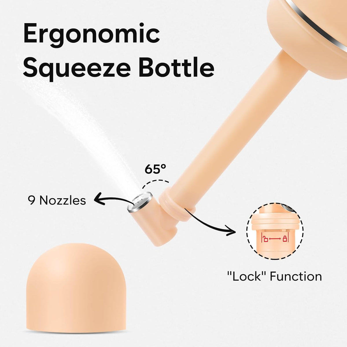 Portable Travel Bidet - Peri Bottle for Postpartum Care Brown