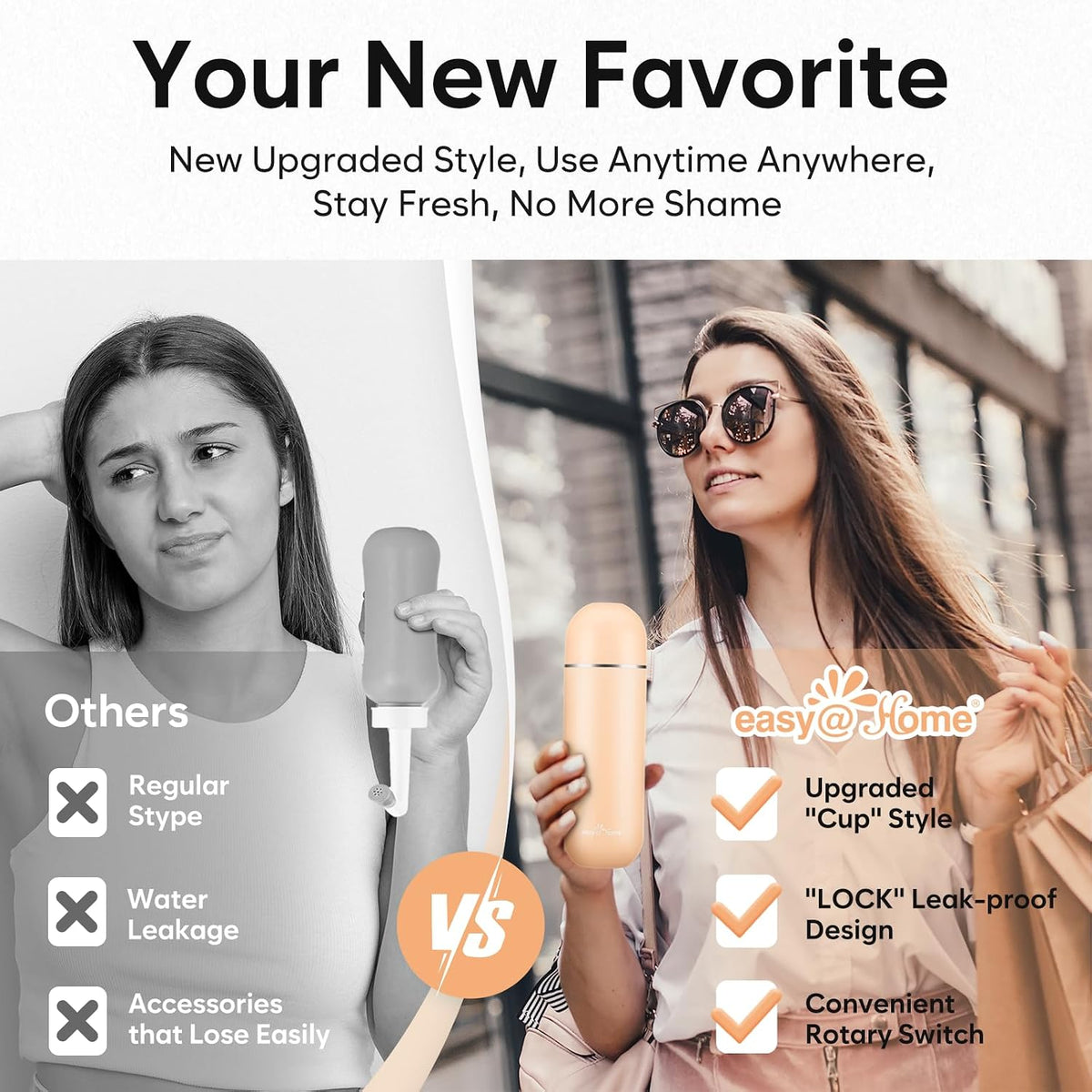 Portable Travel Bidet - Peri Bottle for Postpartum Care Brown
