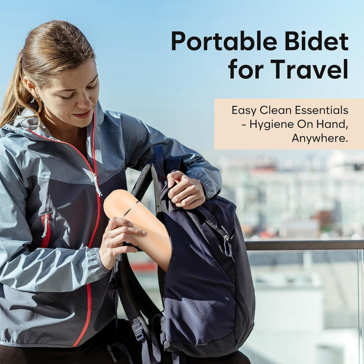Portable Travel Bidet - Peri Bottle for Postpartum Care Brown