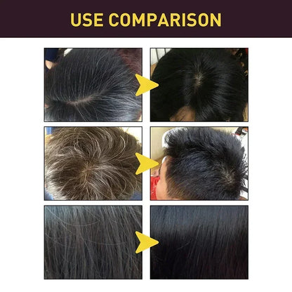 100Ml Black Color Hair Dyeing Shampoo 3-In-1 Natural Herbal Instant Coloring Shiny Hair Dye Shampoo Cleaning Nourishing Hair